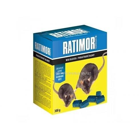 Ratimor Brodifacoum - parafínové bloky 300 g krabička