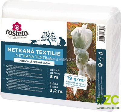 Neotex / netkaná textilie Rosteto - bílý 19g šíře 5 x 3,2 m