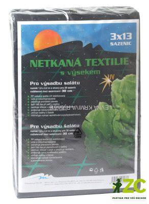 Neotex / netkaná textilie výsek černý 45g - saláty šíře 1,6 x 4,2 m