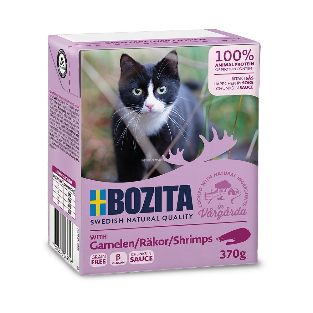 Bozita Cat kousky v omáčce s krevetami, tetrapak 370 g
