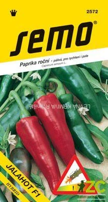 Paprika zel. pálivá F1 - Jalahot F1 rychl,pole 15s /SHU 10 000/