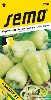 Paprika zel. sladká F1 - Kvadry F1 rychl.,pole 15s