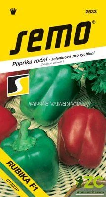 Paprika zel. sladká F1 - Rubika F1 rychl 15s