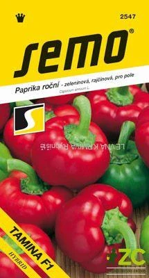 Paprika zel. sladká F1 - Tamina F1 pole, rajčinová 15s