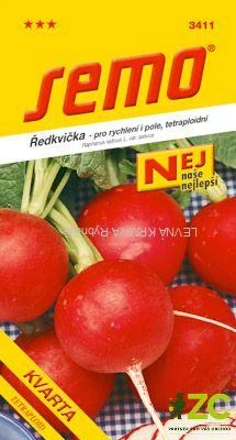 Ředkvička červ. - Kvarta tetraploidní rychl,pole 5g - série NEJ