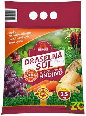 Draselná sůl - 2,5 kg granulovaná