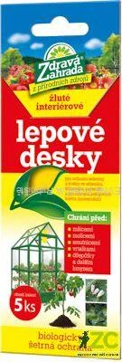 Zdravá zahrada - Lepové desky žluté (5 ks) interiérové