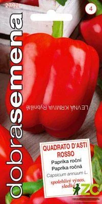 Dobrá semena Paprika zel. - Quadrato D´asti Rosso 0,4g, červená