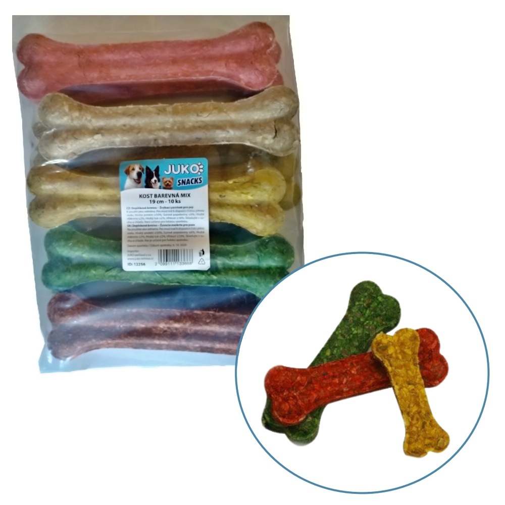 Kost barevná mix JUKO Snacks 19 cm 1ks