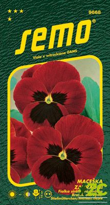 Maceška zahradní - červená s okem 0,3g