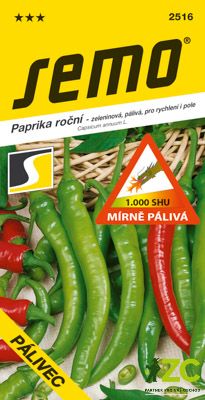 Paprika zel. pálivá - Pálivec (Barkol) rychl, pole 0,6g /SHU 1 000/