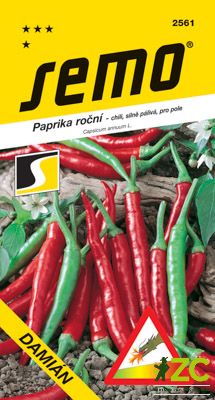 Paprika zel. pálivá chili - Damián červená 0,4g /SHU 35 000/