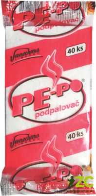 PE-PO podpalovač pevný - 40 podpalů (folie)