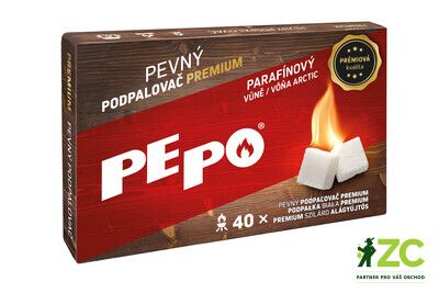 PE-PO podpalovač pevný Premium - 40 podpalů