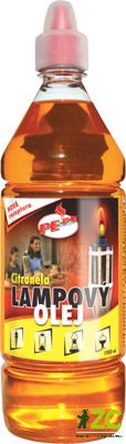 PE-PO olej lampový přírodní - 1 l citronela