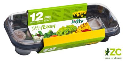 Minipařeniště GH-12 + 12 ks rašelinových tablet Jiffy-7®, 27 x 11,5 x 6 cm