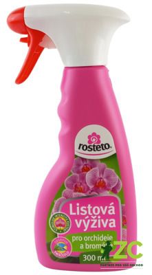 Výživa listová pro orchideje a bromélie Rosteto - 300 ml rozprašovač