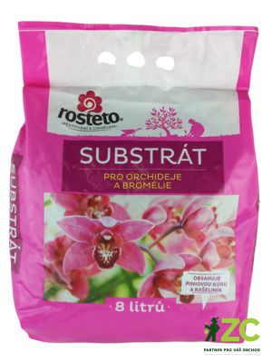 Substrát - Orchideje a bromélie Rosteto - 8 l