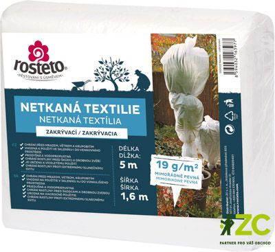 Neotex / netkaná textilie Rosteto - bílý 19g šíře 5 x 1,6 m