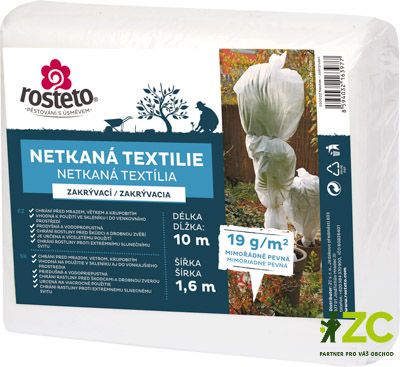 Neotex / netkaná textilie Rosteto - bílý 19g šíře 10 x 1,6 m