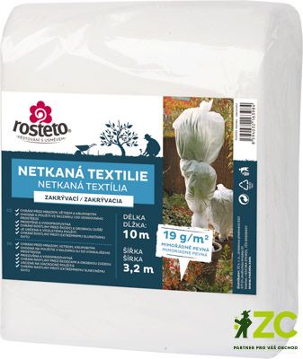 Neotex / netkaná textilie Rosteto - bílý 19g šíře 10 x 3,2 m
