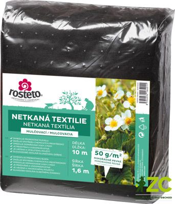 Neotex / netkaná textilie Rosteto - černý 50g šíře 10 x 1,6 m