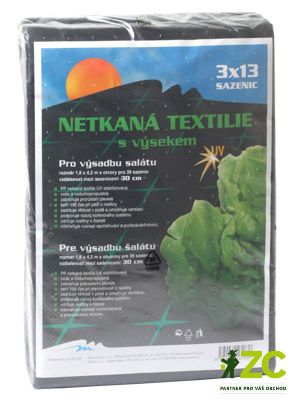 Neotex / netkaná textilie výsek černý 45g - saláty šíře 1,6 x 4,2 m