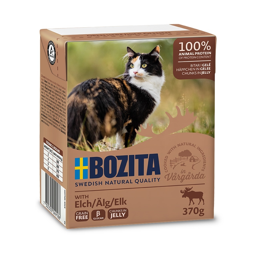 Bozita Cat kousky v želé s losím, tetrapak 370 g