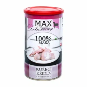 MAX Deluxe Dog kuřecí křídla, konzerva 1200g