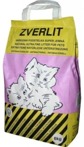 ZVERLIT růžový super jemná Podestýlka kočka 6kg