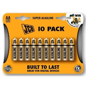 JCB SUPER alkalická baterie LR06, blistr 10 ks