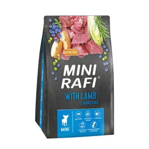 Mini Rafi s jehněčím suché krmivo pro dospělé psy malých plemen, 3 kg