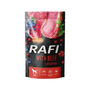 Rafi mokré krmivo pro psy s hovězím masem, 500 g sáček
