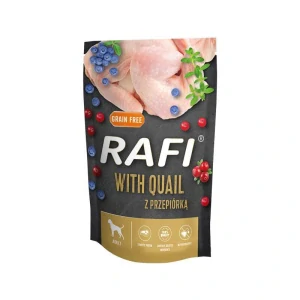 Rafi mokré krmivo pro psy s křepelkou, 500 g sáček