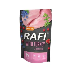 Rafi mokré krmivo pro psy s krůtím masem, 500 g sáček