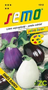 Lilek vejcoplodý - směs barev 30s - série PALETA