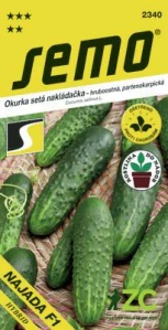 Okurka nakl. - Najada F1 partenokarpická hr 1,5g - série DO NÁDOB