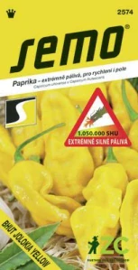 Paprika zel. pálivá - Bhut Jolokia Yellow 15s /SHU 1 050 000/