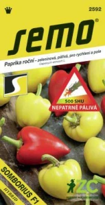 Paprika zel. pálivá F1 - Somborius 15s /SHU 500/