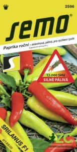 Paprika zel. pálivá F1 - Srilanus 15s /SHU 12 000/
