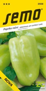 Paprika zel. sladká - Nova rychl, pole 0,5g