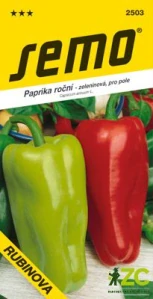 Paprika zel. sladká - Rubinova pole 0,5g