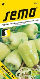 Paprika zel. sladká F1 - Kvadry F1 rychl.,pole 15s