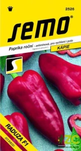 Paprika zel. sladká F1 - Raduza F1 rychl,pole pravá kápie 15s