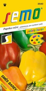 Paprika zel. sladká F1 - směs barev F1 15s - série PALETA