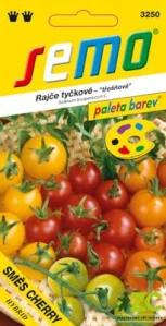 Rajče tyč. cherry - směs barev 10s - série PALETA