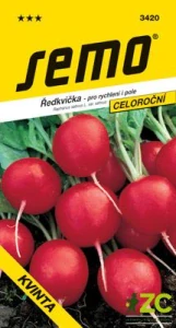 Ředkvička červ. - Kvinta rychl,pole celoroční 5g