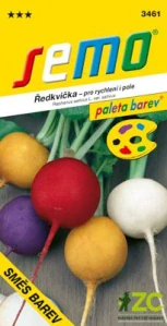Ředkvička směs barev 5g - série PALETA