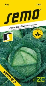 Kapusta hlávková - Vertus 2 pozdní 1g