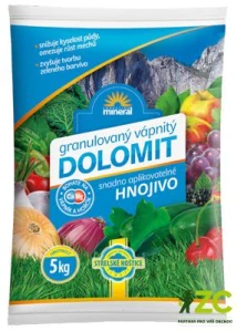 Vápenec dolomitický - 5 kg granulovaný